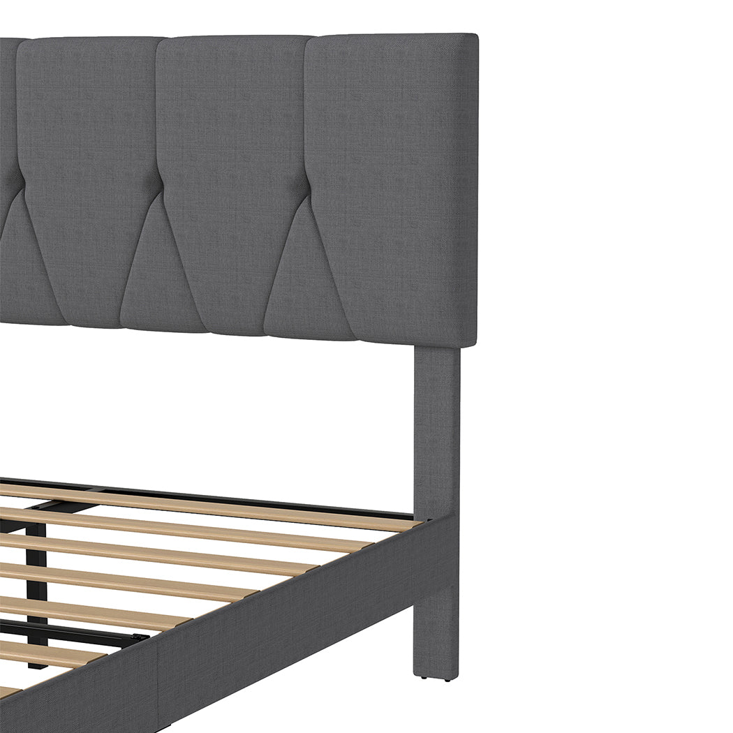 Levede Bed Frame Upholstered Platform Mattress Base Queen-2011971105635569667
