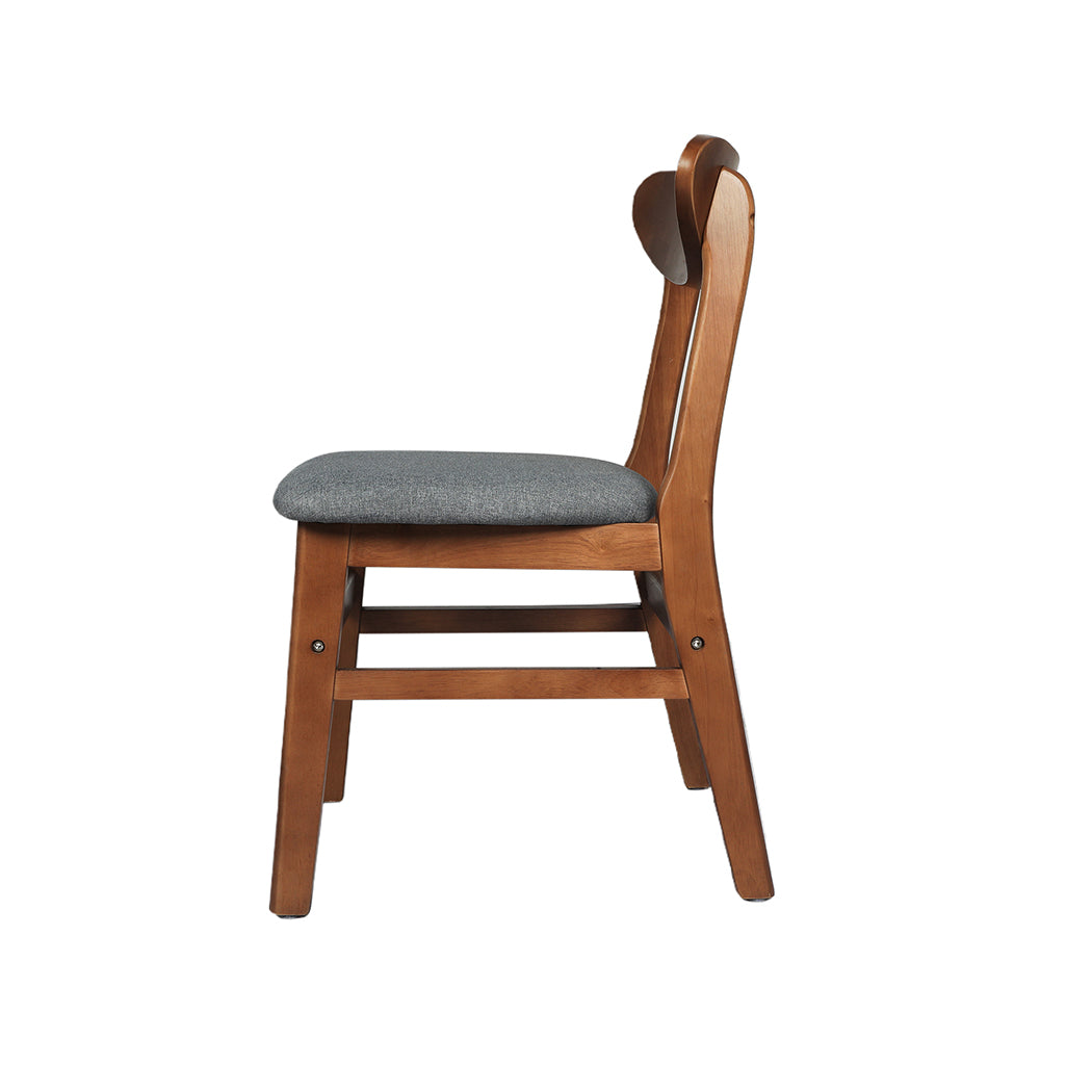 Levede 2xDining Chairs Kitchen Chair Brown 2Pack-2018816901869867011