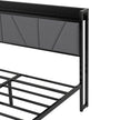 Levede Double Bed Frame Steel Base with Headboard Grey-2006732772936388611