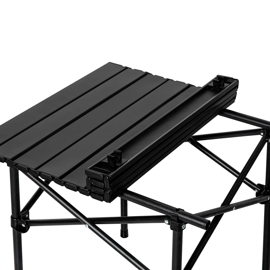Levede Folding Camping Table Portable Black-2018816691739430915