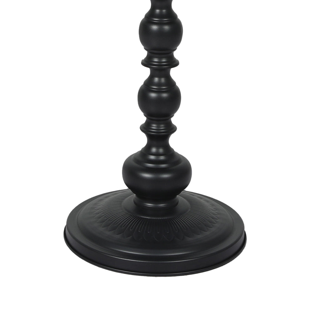 Levede Side Table Vintage End Round Black-2018816842147172355