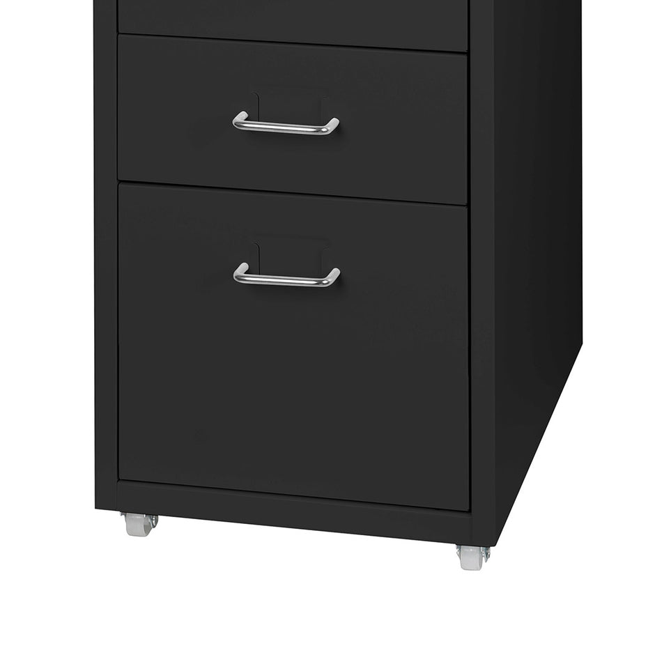 Levede 5 Drawer Office Cabinet Drawers Black-2018816806168432643