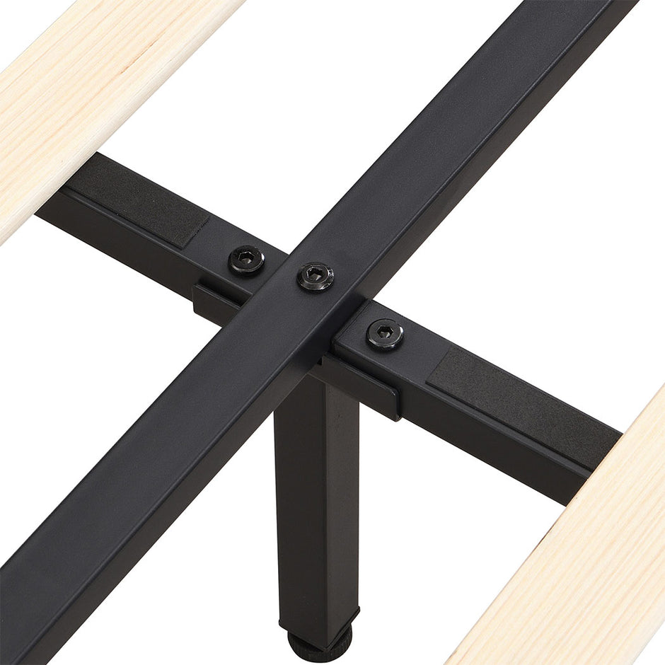 Levede  Floating Bed Frame Queen with Headboard LED Lights Mattress Base-2018816893917466627
