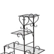Levede Plant Stand Outdoor Indoor Metal Black-2018816719711244291