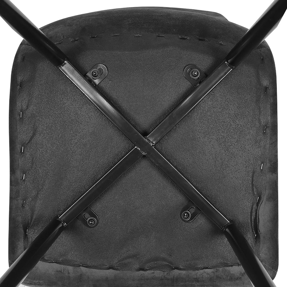 Levede 4x Dining Chairs Kitchen Velvet Grey-2006733264500428803