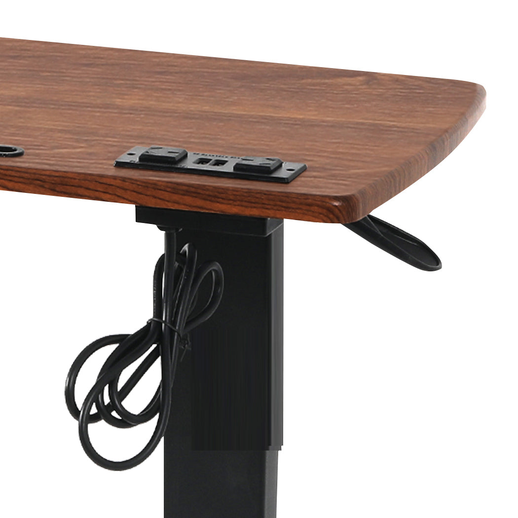 Levede Standing Desk Height Adjustable Brown-2006733138037968899