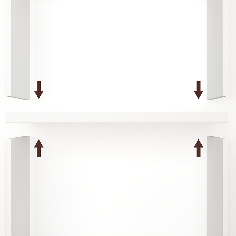 Levede 6 Tier Book Shelf Adjustable Shelves White-2006732776304414723