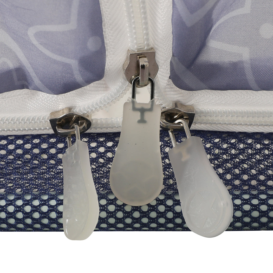 Dreamz Mosquito Bed Nets Foldable Canopy Square Blue-2006733082945785859
