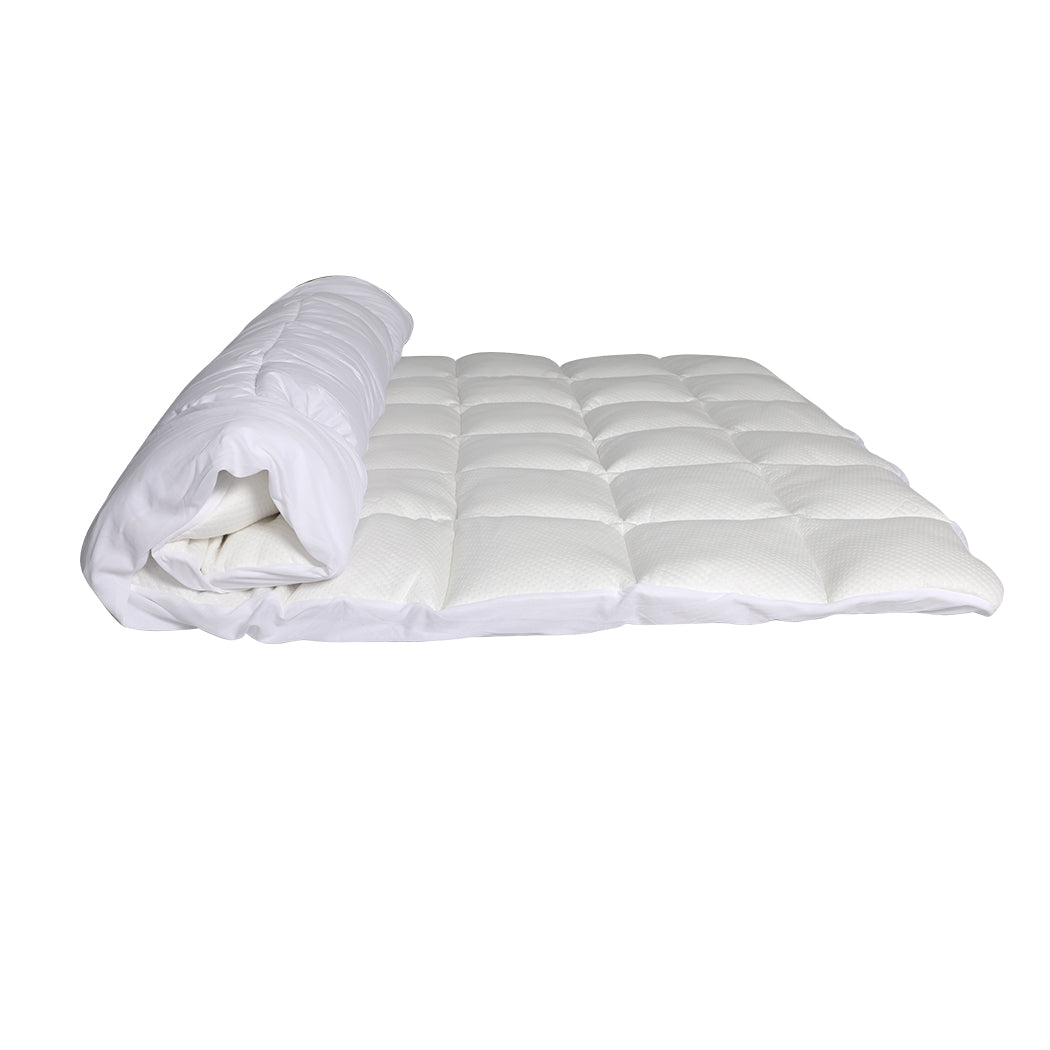 Dreamz Mattress Protector Luxury Topper Double-2006733100100489219