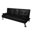 Levede Sofa Bed Adjustable Recliner Black-2006733286516330499