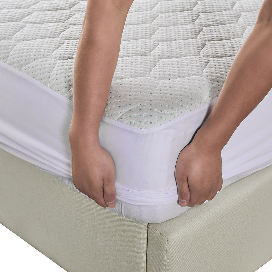 Dreamz Mattress Protector Topper Bamboo Queen-2006733086171205635