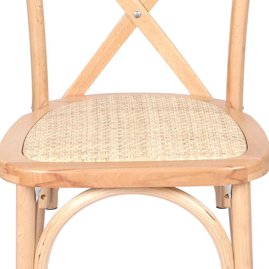 Levede 2X Dining Chairs Cross Back Chair-2006732835817394179