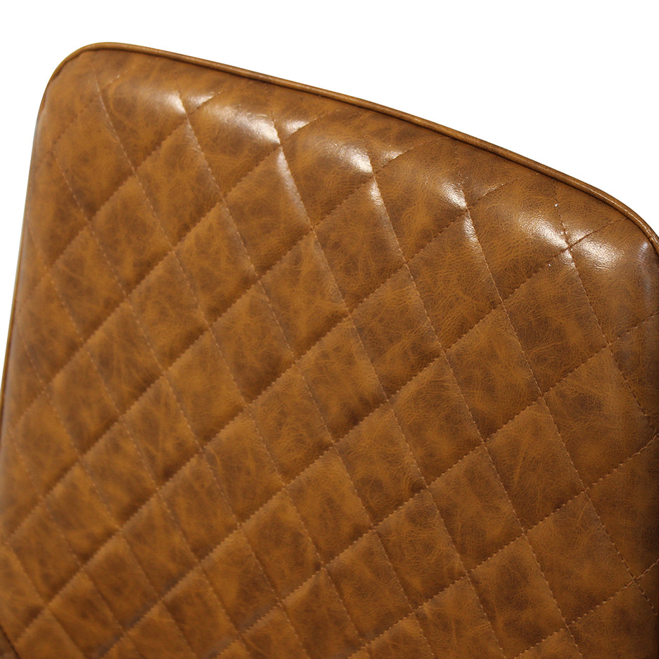 Dining Chairs x 4 Padded Seat PU Faux Leather-2018816910908592131