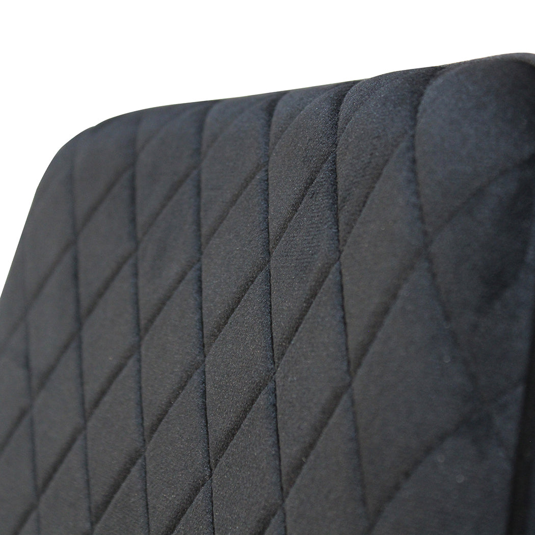 Dining Chairs x 8 Padded Seat Soft Velvet-2006732734201991171