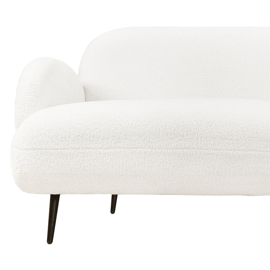 Levede Cloud Sofa 3 Seater Sherpa Fleece White-2006732843321004035