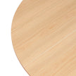 Levede Dining Table Round Rubberwood Base 100cm Natural 100 CM-2018816939933175811