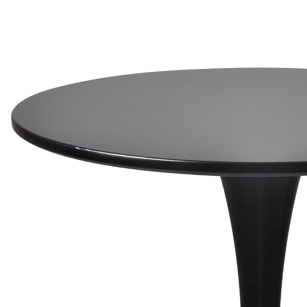 Levede 2x Round Bar Table Pub Tables Black-2018816908509450243