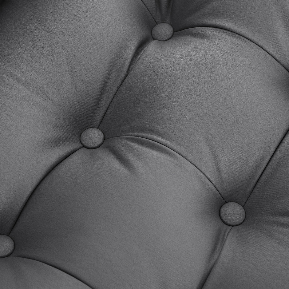 Levede Accent Chair Sofa Recliner Adjustable Grey-2018816931150303236