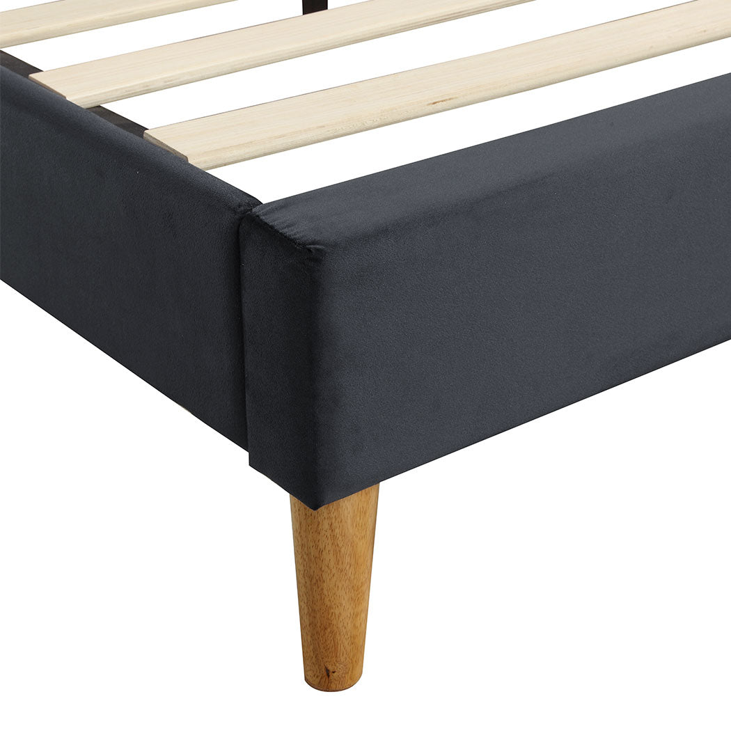 Levede Fabric Bed Frame Double Mattress Grey-2006733223580798980