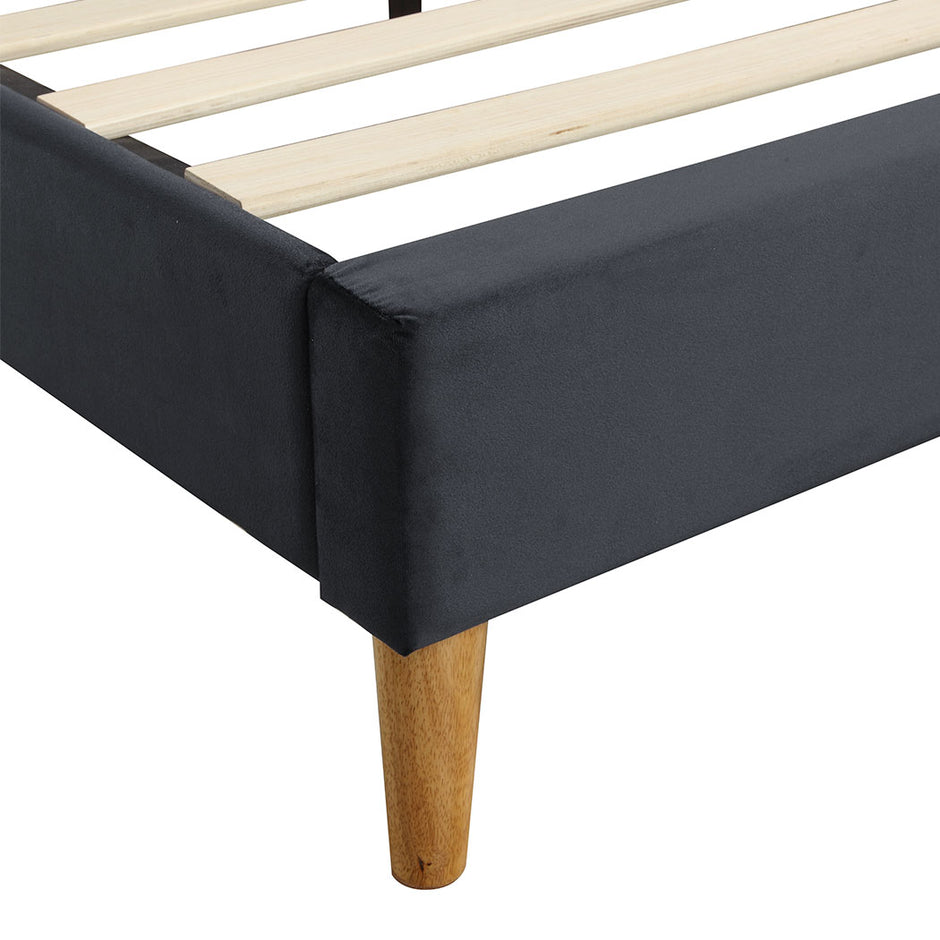 Levede Fabric Bed Frame Double Mattress Grey-2006733223580798980