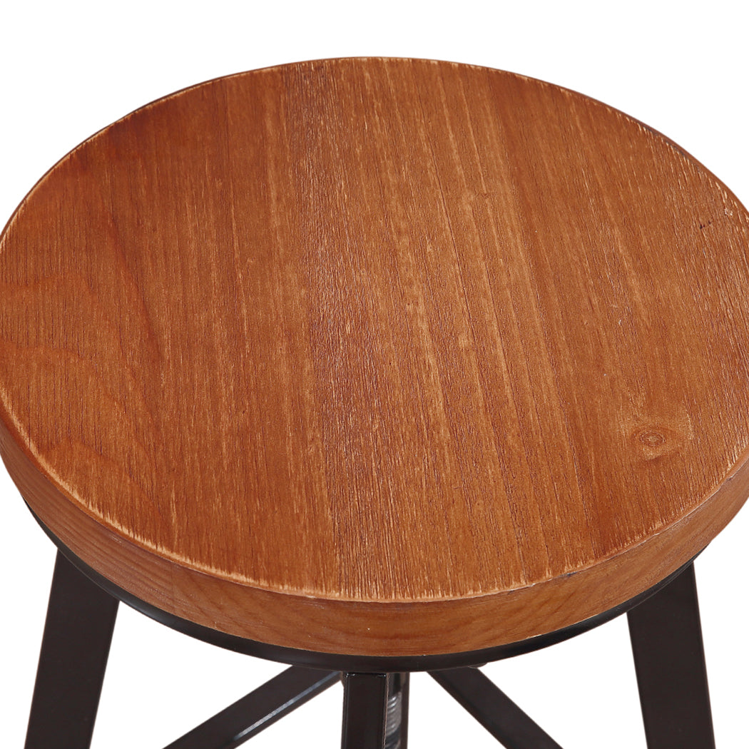 Levede 3pcs Bar Table Barstools Industrial-2018816935772426244