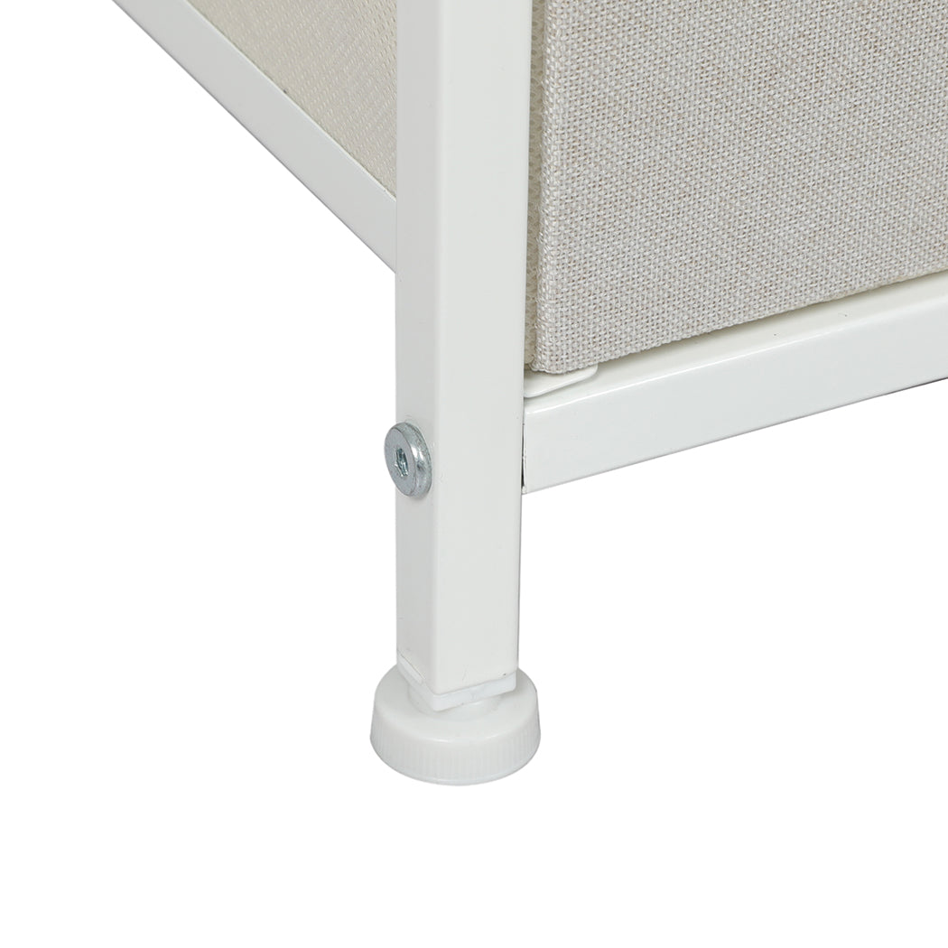Levede Storage Cabinet Tower Chest Beige-2006733262323585028