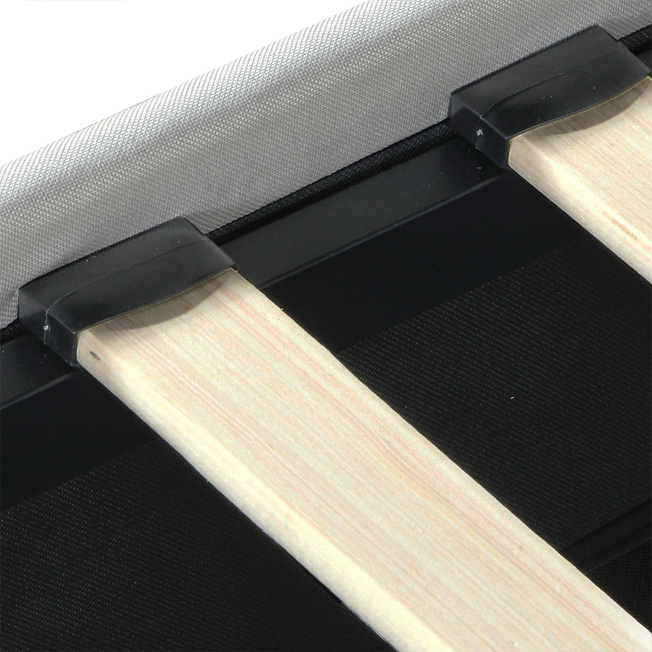 Levede Queen Bed Frame RGB LED PU 4 Drawer USB-2018816936401571844