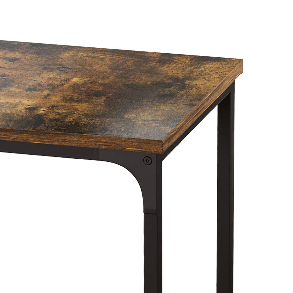 Levede C-shaped End Table Side Sofa Coffee Wood Overbed Laptop Table Industrial-2018816742867996676