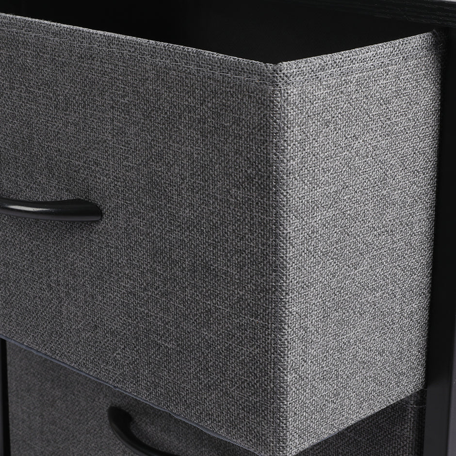 Levede Storage Cabinet Tower Chest Dark Grey-2006733261635719172