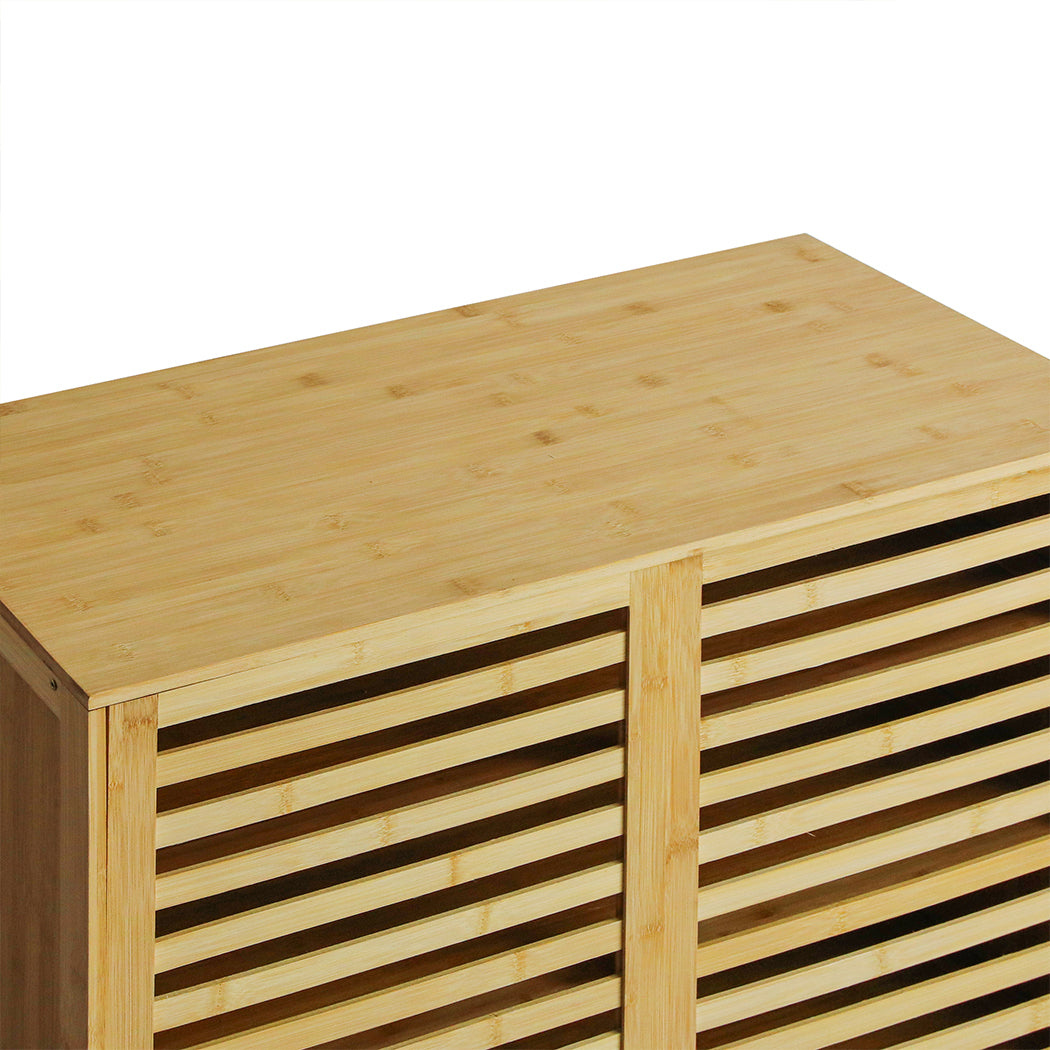 Levede Bamboo Storage Cabinet Freestanding Natural-2018816867677900804