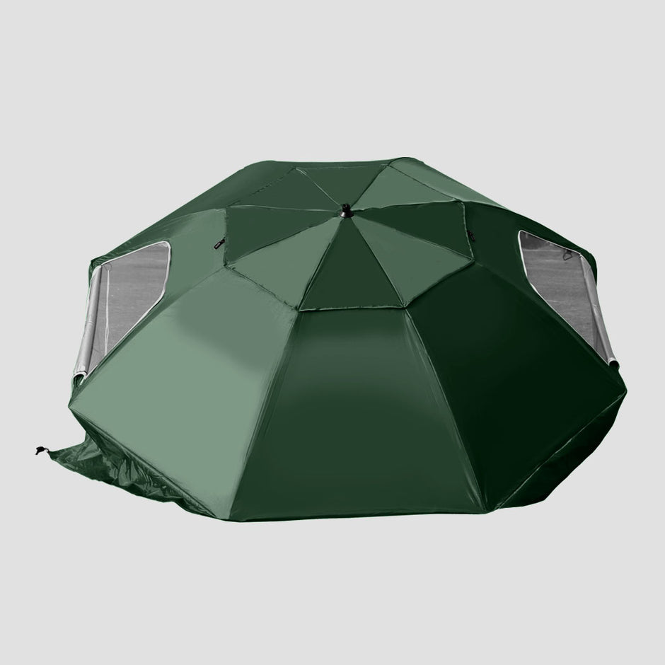 Mountview Beach Umbrella Outdoor Umbrellas Green 2.13M-2018816743358730244