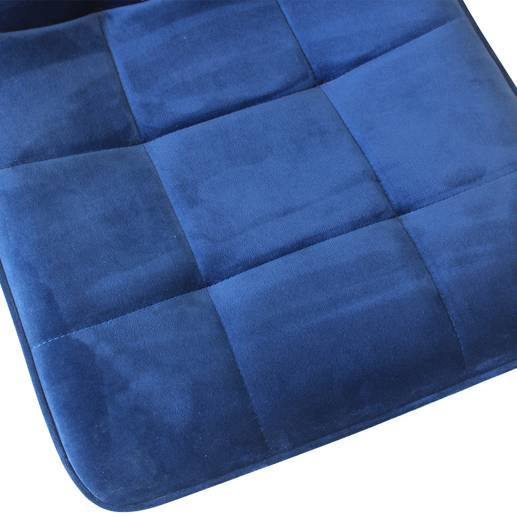 Levede 4x Dining Chairs Kitchen Velvet Blue-2006733264299102212