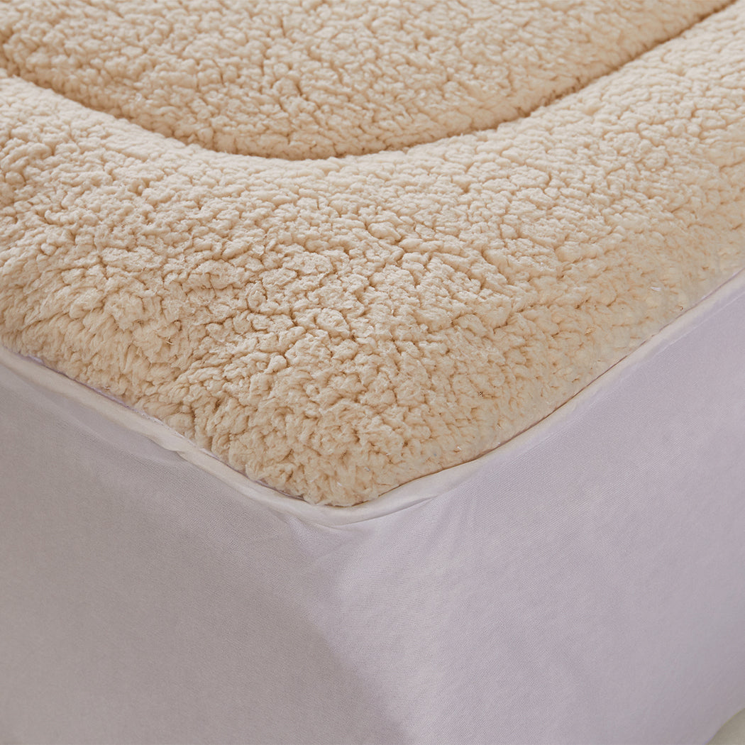 DreamZ Mattress Topper 100% Wool Underlay Single-2018816782927794180