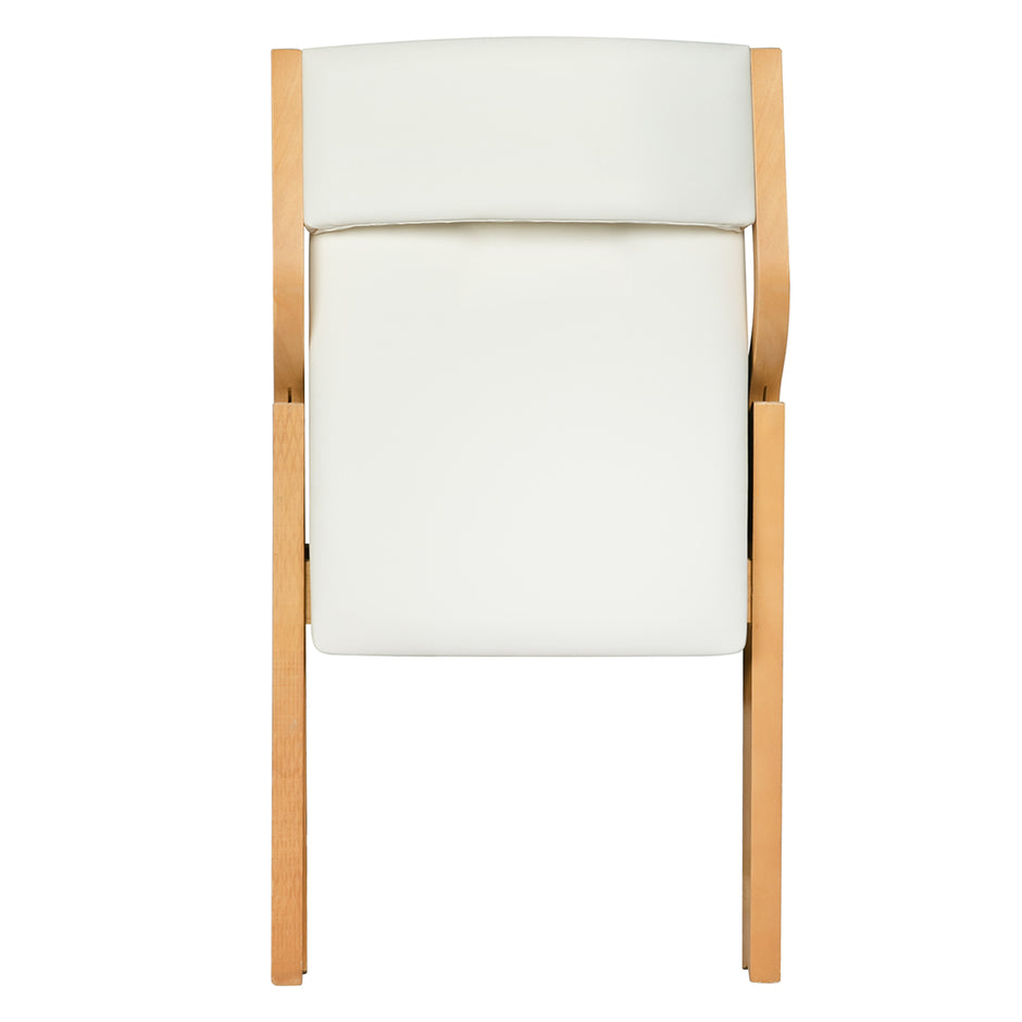 Levede 6x Dining Chairs Foldable PU Beige-2006732727960866820
