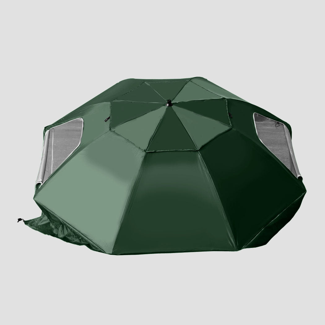 Mountview Beach Umbrella Outdoor Umbrellas Green 2.33M-2018816736517820420