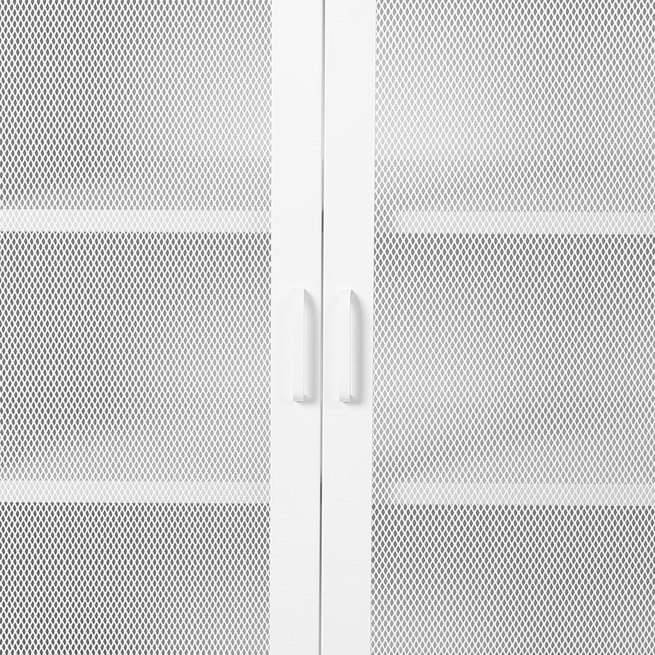 Levede Storage Cabinet Steel Kitchen White-2006733266870210564