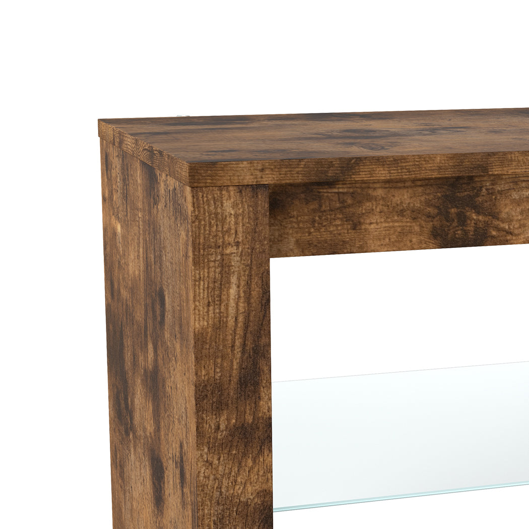 Levede TV Stand Cabinet Glass Display Storage Shelves-2011971130453266436