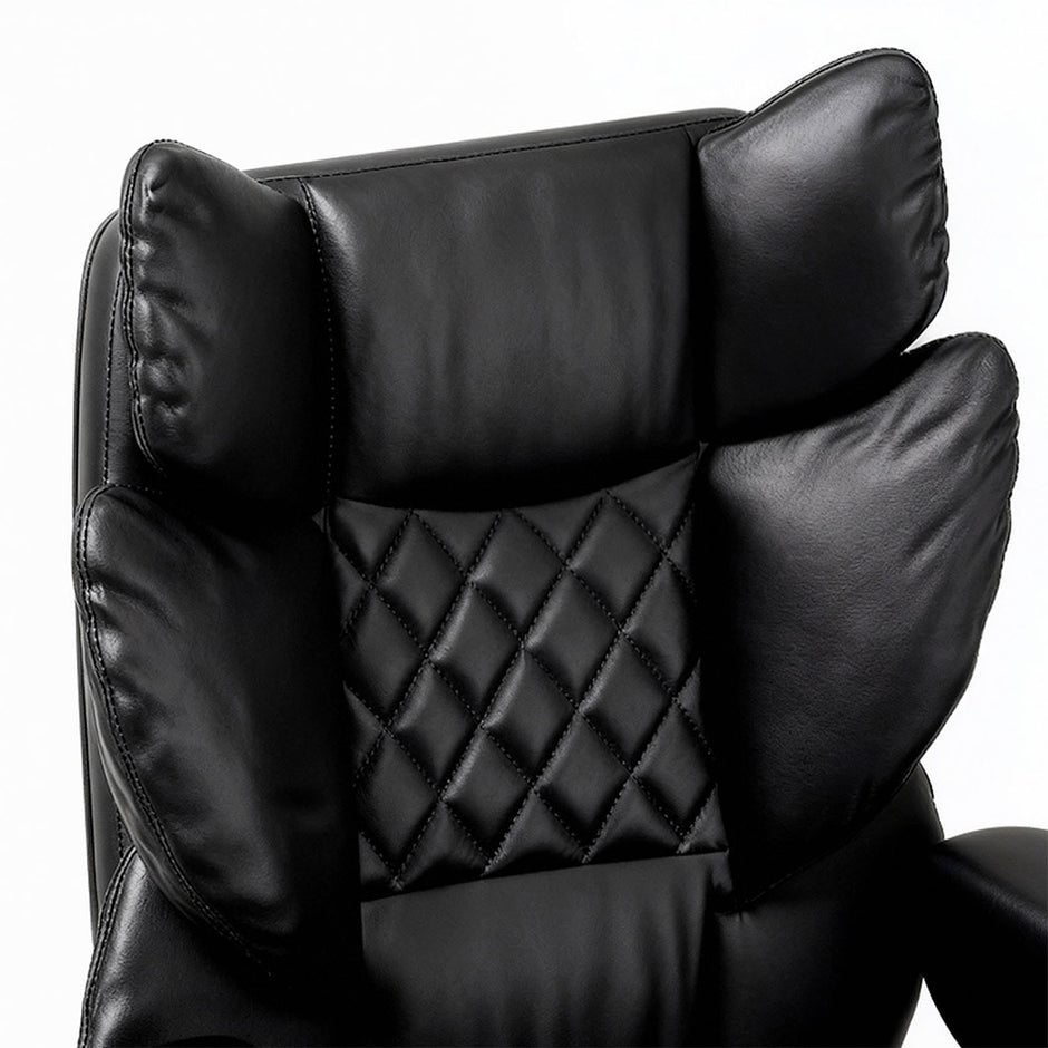 Levede Gaming Office Chair High Back PU Leather Black-2018816911453851653
