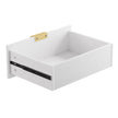 Levede Bedside Table with 2 Drawers White Metal Legs-2006732897205227525