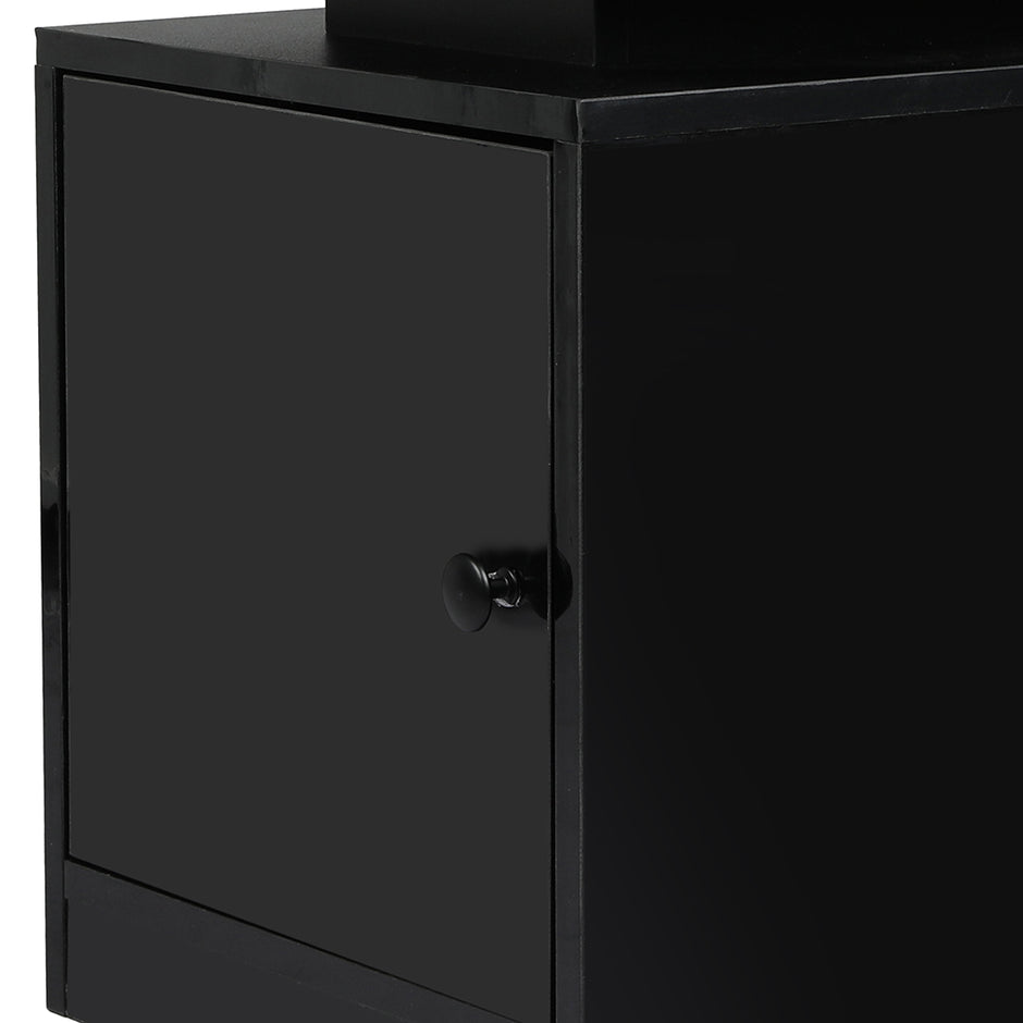 Levede Bedside Table USB Charger Outlet RGB Black-2006732841714585605
