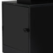 Levede Bedside Table USB Charger Outlet RGB Black-2006732841714585605