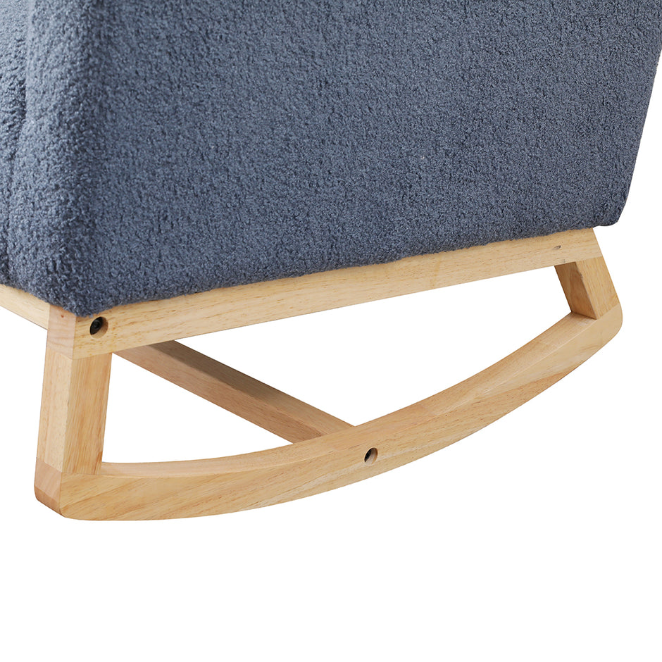 Levede Rocking Chair Ottoman Footrest With Side Pocket-2006732687477444613