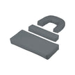 Levede Foldable Beach Lounge Chairs with Face Hole Grey-2018816828482129925