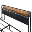 Levede Queen Bed Frame PU 4 Drawer USB Charge-2018816936221216773