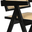 Levede 1x Black Wicker Armchair Dining Chair-2018816874145517573