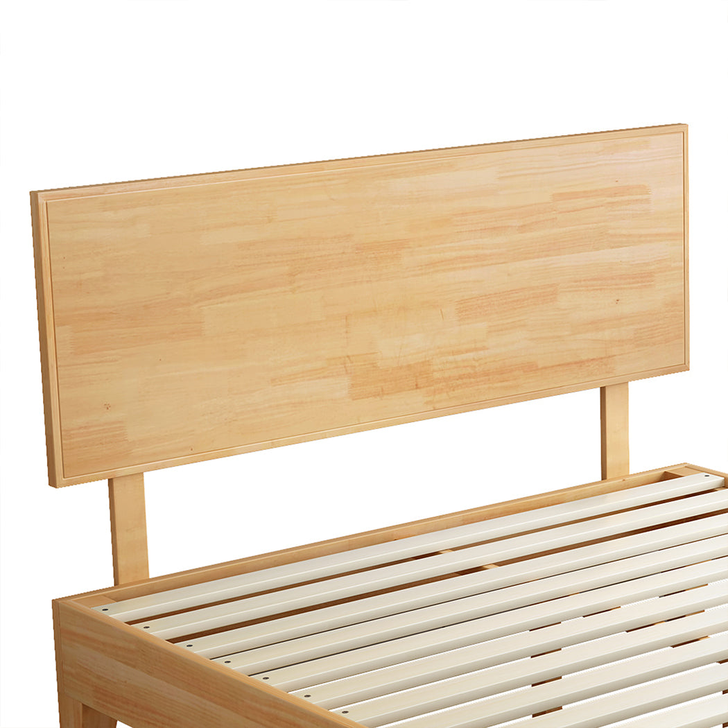 Levede Queen Rubberwood Bed Frame-2018816935571099653