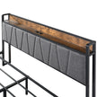 Levede Queen Bed Frame Soft Storage Drawers Headboard USB Charge-2006733226512617477