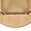 Levede Dining Table Round Rubberwood Base 100cm Natural 100 CM-2018816939933175813