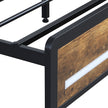 Levede Double Bed Frame Storage Headboard Industrial-2006732901386948613