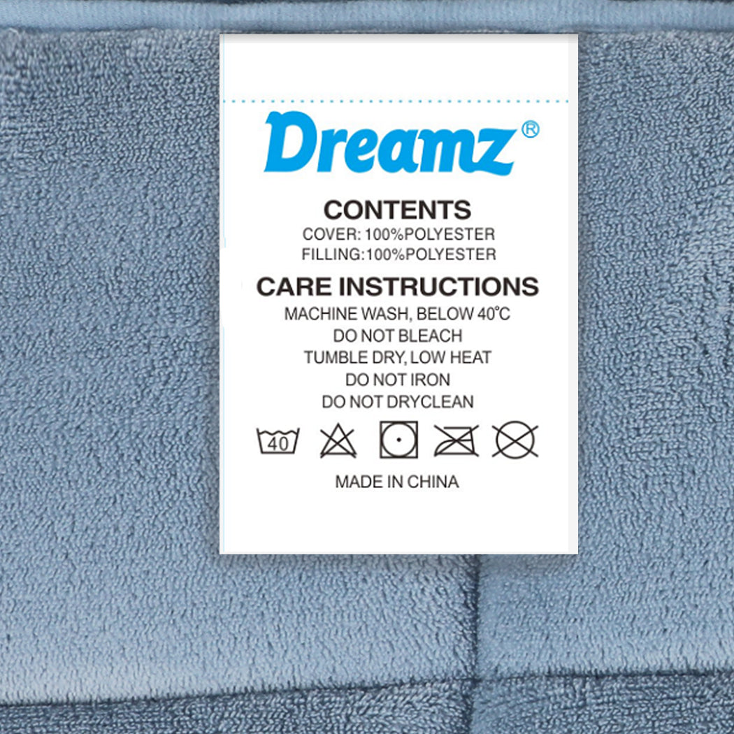 DreamZ Quilt Doona Comforter Blanket Blue King-2006733013991428101
